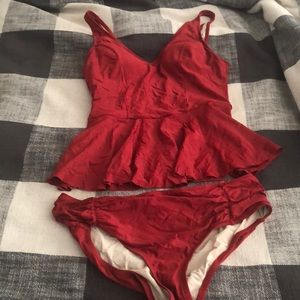 Peplum Anthropologie tankini